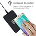 Wireless Charger Kit, AYAMAYA Qi Wireless Charger Charging Pad (Black) + Receiver for Samsung Galaxy S5 qi Wireless Charger Accept Coil