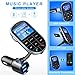 Bluetooth FM Transmitter for Car, Wireless Bluetooth FM Radio Adapter 2 Ports USB Car Charger 5V/2.4A&1A with Hands-Free Calling, Micro SD Card Aux Output