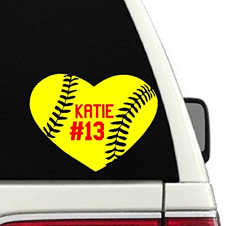 Compare price to custom car window softball decals ...