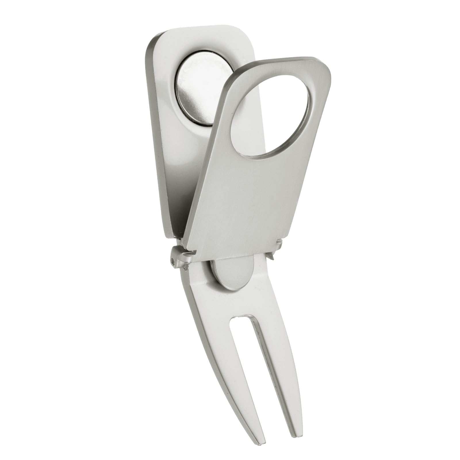 PATIKIL Magnetic Golf Divot Repair Tool, 3 in 1 Golf Divot Tool Multifunctional Magnetic Holder for Golf Golfing Accessories Gift Man, Silver