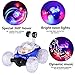 RC Stunt Car, YKS Invincible Tornado Twister - Multifunctional Rechargeable RC Acrobatic Stunt Car with LED Lights and Music (Blue)