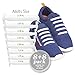Diagonal One No Tie Shoelaces for Kids & Adults. The Elastic Silicone Shoe Laces to Replace your Shoe Strings. 16 Slip On Tieless Flat Silicon Sneakers Laces