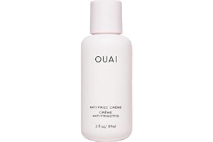 OUAI Anti Frizz Cream Travel Size - Moisturizing Hair Cream with Frizz Control & Heat Protection - Provides Hydration with Ja