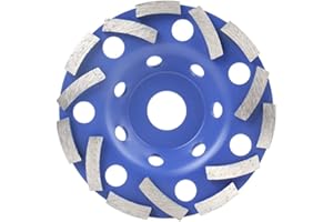 Vearter Diamond Grinding Wheel 5Inch 14T Disc Carving Bowl Shape Grinding Cup for Concrete Granite Stone Ceramic Polishing