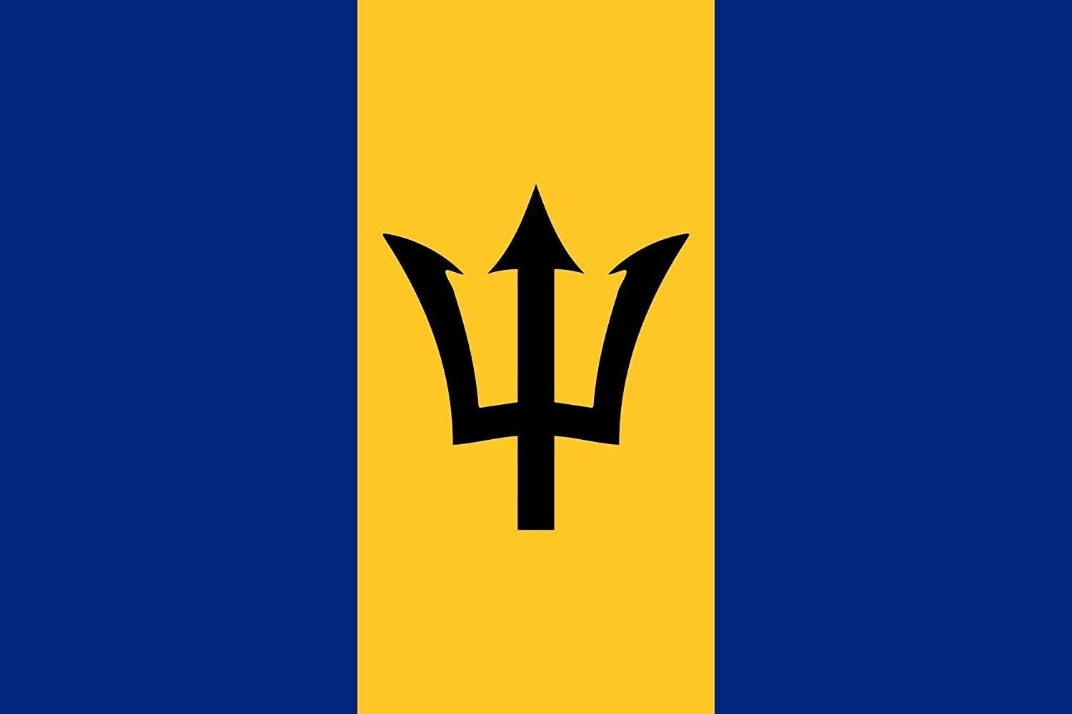 BARBADOS 5ftx 3ft CARIBBEAN FLAG