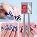 Saviland 12pcs 3D Magnet Stick Magnetic Pen Drawing Vertical Stick for UV/LED Cat Eye Gel Nail Polish