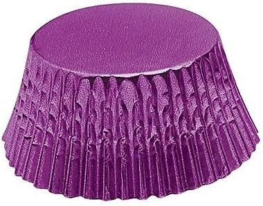 Purple Foil - CUPCAKE LINERS - 50 Ct. - Standard Size