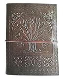 Sacred Oak Tree Leather Blank Book