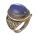 MJARTORIA Oval Pattern Engraved Retro Style Antique Bronze Changing Emotion Feeling Mood Ring