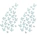 Luxbon 100Pcs 3D Vivid Cardboard Paper Hollow Butterfly Matt Effect Wall Stickers Art Crafts Decals Butterflies Home DIY Improvement Decor Mural Light Blue