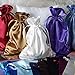 Efavormart 60PCS Black Satin Gift Bag Drawstring Pouch Wedding Favors Bridal Shower Candy Jewelry Bags - 6