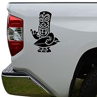 Rosie Decals Tiki Totem Surf Surfing Hawaii Die Cut Vinyl Decal Sticker For Car Truck Motorcycle Window Bumper Wall Decor Size- [6 inch/15 cm] Tall Color- Matte White