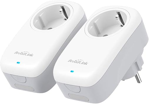 BroadLink Smart Plug   Toma de corriente inteligente con temporizador Wi Fi y luz nocturna   Funciona con AlexaGoogle HomeIFTTT no requiere Hub   16A SP4L EU paquete de 2 unidades