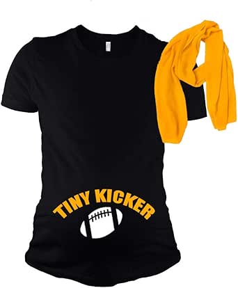 Football Maternity T-Shirt, Maternity Gift Set - Tiny Kicker : Amazon.ca: Clothing, Shoes 