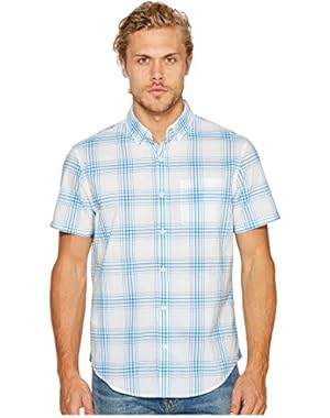Men's Short Sleeve P55 Stretch Plaid Shirt