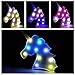 KiBlue Unicorn Light Unicorn Party Supplies Kids Unicorn Decor Colorful Unicorn Lamp Battery Operated Unicorn Table Decorations Compatible for Wall Decoration,Kids' Room,Living Room,Bedroom