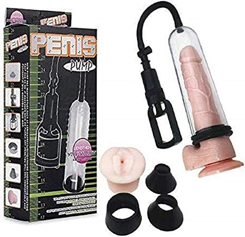 Excellent Mens Power Vacuum Pennis Pump Pennis Enlarger Extender Stretcher Pennis Enlargement (Green)