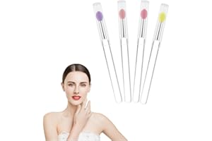 Silicone Lip Brush - Yoizyfree Lip Brushes Reusable Lip Mask Applicators Lip Gloss Brush Lipstick Brush Makeup Applicator Beauty Tool Kits for Lipsticks,Lip Gloss,Lip Balm and Other Cream Makeup Products (4 PCS)