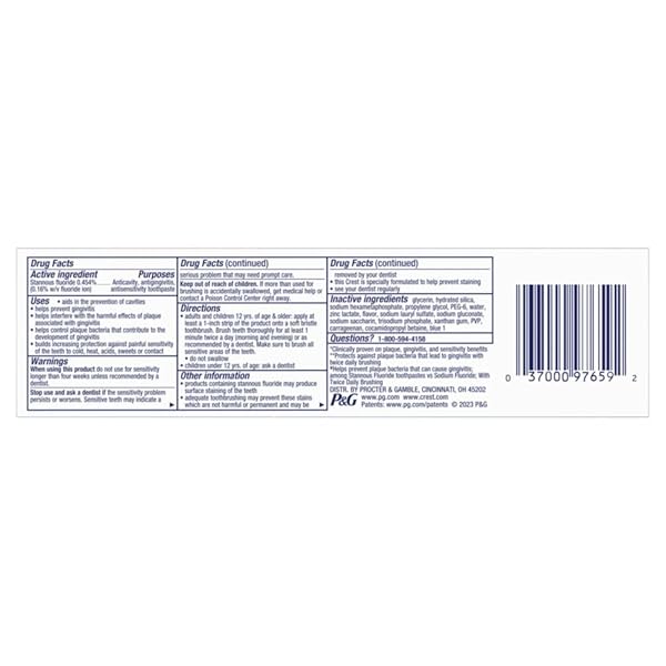 CREST PRO-HEALTH ADVANCED GUM PROTECTION TOOTHPASTE, 5.1 OZ