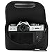 MegaGear MG739 Panasonic Lumix DMC-GX85, DMC-GX80 (14-140mm) Ultra Light Neoprene Camera Case - Black, PU Leather