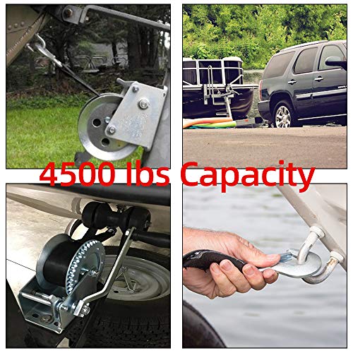 Boat Trailer Winch Strap 2" x 20' with Hook Replacement, 4500 lbs