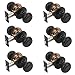 Dynasty Sierra Passage Door Knob Aged Oil Rubbed Bronze Hall/Closet Door Handles Contractor Pack (6 Pack)