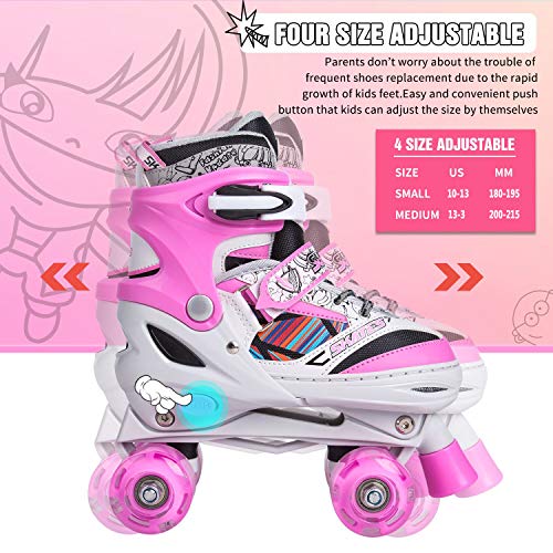 1 Kuxuan+Roller+Skates+Adjustable+Illuminating