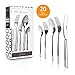 20 Pieces Flatware Sets, Stainless Steel Silverware Sets Mirror Polished Cutlery Sets,Gift Box Package Utensil Sets Include Knives/Forks/Spoons for Kitchen, Hotel and Restaurant,Service for 4