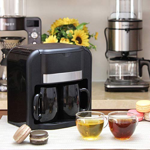 YAeele Kaffeevollautomat, Espressomaschine Haushalt Drip Doppel Cup Kaffeemaschine, Warmhalte Auto-Off-Funktion Anti… – Bild 6