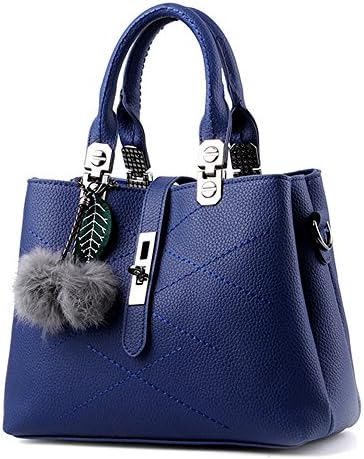BAOFASHION Women's Retro Pu Leather Handbag Lady's Line Tote Bags