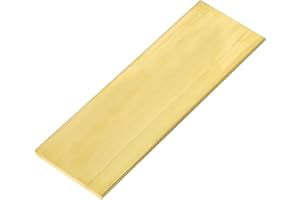 DOUYUDAO 1/8" x 2" Brass Flat Bar Blank 6 "Long Solid Brass Thin Plate C360 Flat Mill Stock (1/8x2x6 inch, 1)