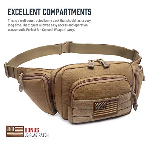 LIVANS Concealed Carry Fanny Pack Holster, Tactical Conceal Carry