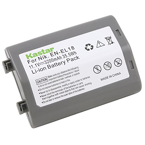 Kastar Battery (1-Pack) for Nikon EN-EL18, EN-EL18a, ENEL18, ENEL18a, MH-26, MH-26a, MH26 and Nikon D4, D4S, D5 Digital SLR Camera, Nikon MB-D12, D800, D800E Battery Grip