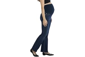 Motherhood Maternity Women's Super Stretch Secret Fit Over The Belly Bootcut Pregnancy Jeans