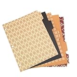 Wilson Jones Work Style Binder Tab Dividers , 3-Hole Punched, 5 Tab, 5 Decorative Designs per Set, Multi-Colored