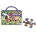 eeBoo Bear on Bicycle Puzzle for Kids, 20 pieces