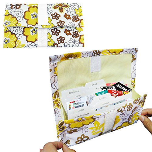 Evelots 4025 Expandable Grocery Coupon Organizer Binder & Coupon Holder, Floral Coupon Organizer