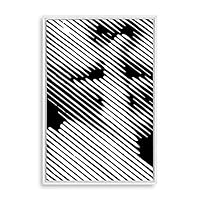 Framed Canvas Wall Art Modern Geometric Pattern Canvas Prints Home Artwork Decoration for Living Room,Bedroom - 16x24 inches