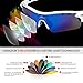 HODGSON Sports Polarized Sunglasses for Men or Women, UV400 Protection Sports Glasses with 5 Interchangeable Lenses for Baseball Running, Driving, Cycling, Golf and Other Outdoor Activities-White/Blue
