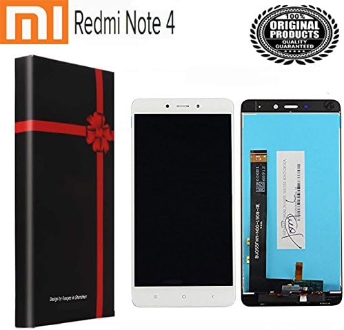 CALOSC LCD Touch Screen Display Digitizer Assembly Replacement without Frame for Xiaomi Mi Redmi Note 4 (White)