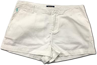 girls white chino shorts