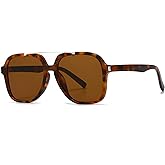 ADE WU Trendy Square Sunglasses for Wome Men Fashion Designer Aviator Style Sun Glasses