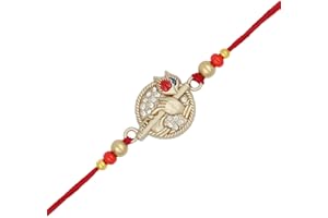ARTISENIA Krishna Bansuri Rakhi for Brother Raksha Bandhan Rakhi Thread Bracelet Wrist bands for Loving Brother Sister