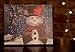 Snowman with Red Hat and Scarf Framed LED Artwork with Touch-Activated Light Sensor - 11