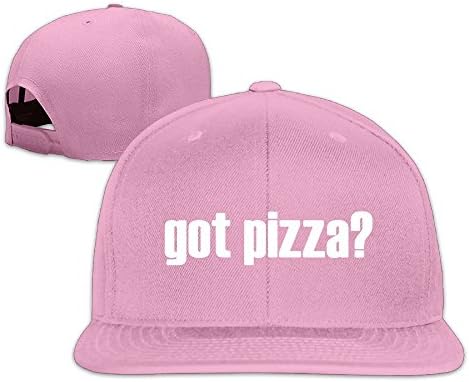 Suta GOT PIZZA Flat Bill Snapback Adjustable Leisure Caps Hats Pink