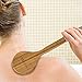 Bath Dry Body Brush-Natural Bristles Back Scrubber With Long Wooden Handle for Cellulite & Exfoliating by VAMIX