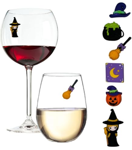24 Marcadores De Copa De Vino De Silicona – Forma De Calavera, Colores Vivos, Para Fiestas, Halloween Y Eventos