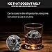 Vodolo (2 Pack) Whiskey Stones - 100% Natural Pure Granite Skull Bone Chilling Rocks for Whiskey Scotch Vodka Beverage Wine Stones, Reusable Hand Carved Chill Stones with Gift Box