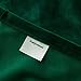 Roslynwood Blackout Velvet Curtains Velvet Energy Efficient Grommet Drapes Dark Green 96 inch Thermal Insulated for Bedroom 2 Panels (W52'' x L96'', Dark Green)