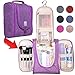 Premium Hanging Travel Toiletry Bag for Women and Men | Hygiene Bag | Bathroom and Shower Organizer Kit with Elastic Band Holders for Toiletries, Cosmetics, Makeup, Brushes